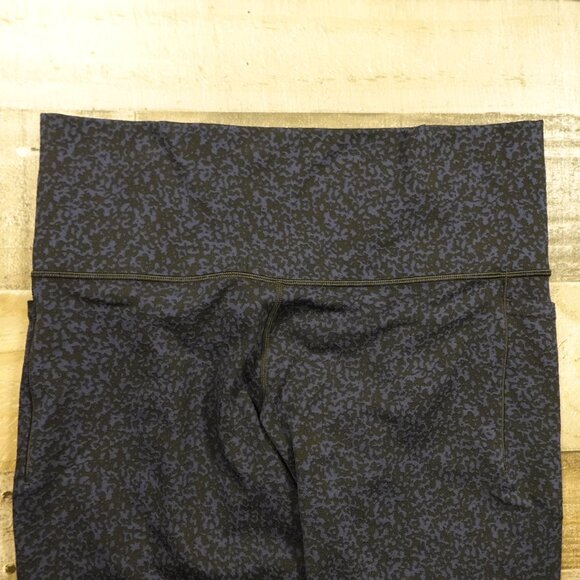 Athleta Salutation Stash Pocket Gravel Tight Leggings Women’s 1X Blue Black - Picture 2 of 13